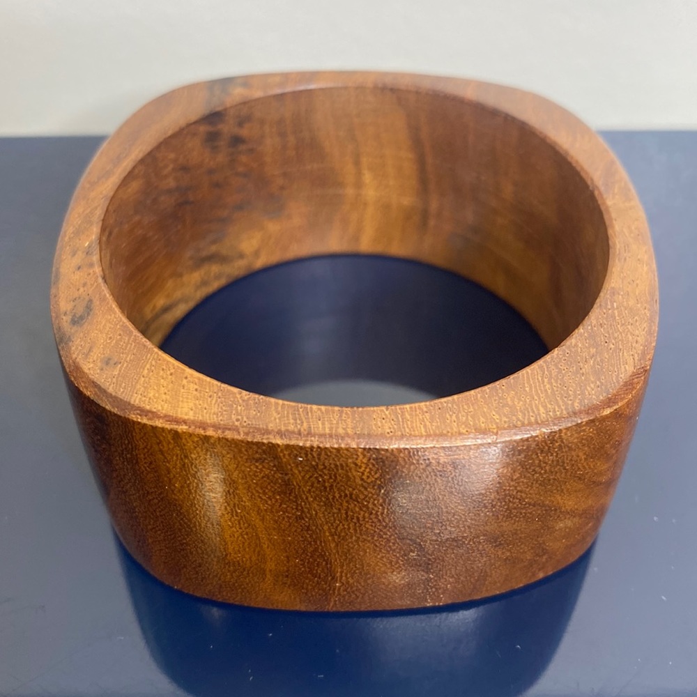🤎Vintage Wooden Chunky Bangle Bracelet